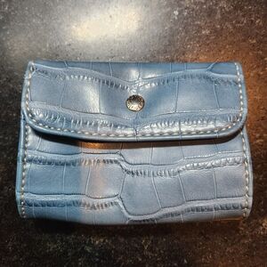 Tommy Hilfiger Blue Crocodile-Embossed Women's Wallet